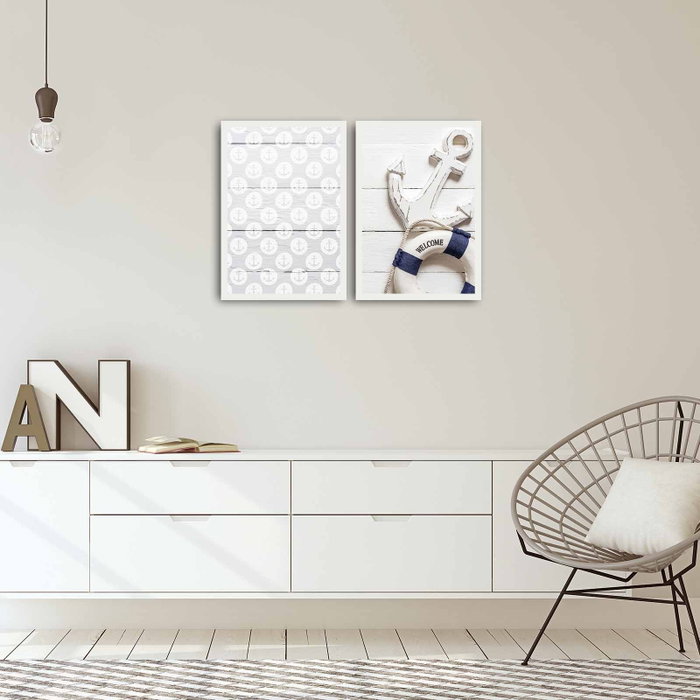 Wallity Juego de 2 Cuadros Decorativos Enmarcados 35 x 50 cm Wallity Juego de 2 Cuadros Decorativos Enmarcados 35 x 50 cm